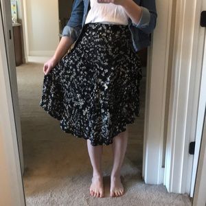 H&M ruffle midi skirt!